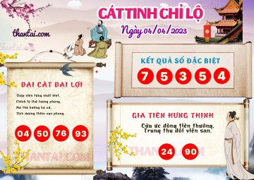 CÁT TINH CHỈ LỘ 04/04/2023