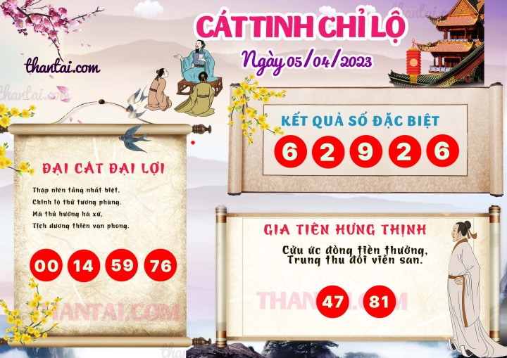 CÁT TINH CHỈ LỘ 21/03/2023
