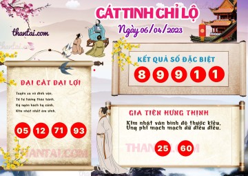 CÁT TINH CHỈ LỘ 06/04/2023