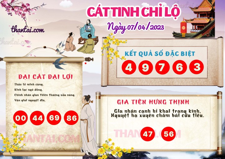 CÁT TINH CHỈ LỘ 23/03/2023