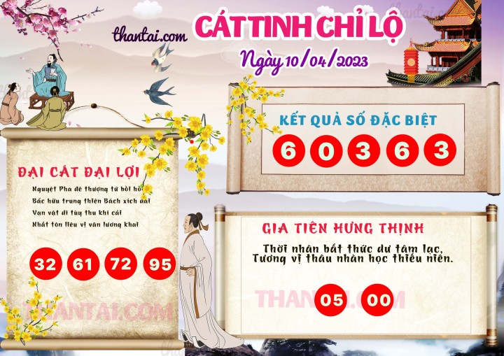 CÁT TINH CHỈ LỘ 26/03/2023