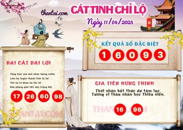 CÁT TINH CHỈ LỘ 11/04/2023