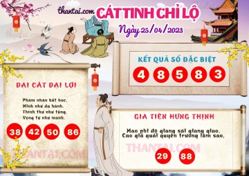 CÁT TINH CHỈ LỘ 25/04/2023