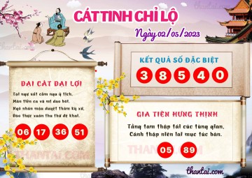 CÁT TINH CHỈ LỘ 02/05/2023