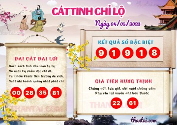 CÁT TINH CHỈ LỘ 04/05/2023