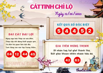 CÁT TINH CHỈ LỘ 12/06/2023