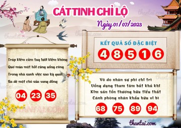 CÁT TINH CHỈ LỘ 01/07/2023