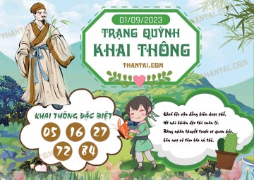 Trạng Quỳnh Khai Thông 01/09/2023