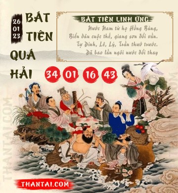 BÁT TIÊN QUÁ HẢI 26/01/2023