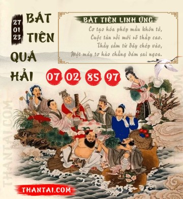 BÁT TIÊN QUÁ HẢI 27/01/2023