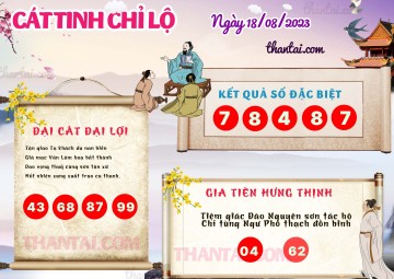 CÁT TINH CHỈ LỘ 18/08/2023