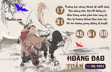 HOÀNG ĐẠO TUẦN 11/08/2023