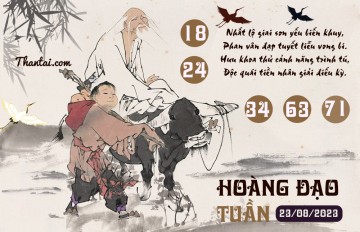 HOÀNG ĐẠO TUẦN 23/08/2023