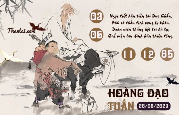 HOÀNG ĐẠO TUẦN 28/08/2023