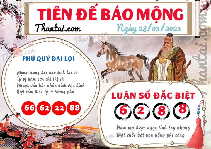 Tiên Đế Báo Mộng 13/03/2023