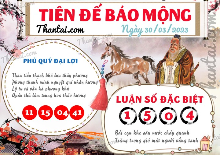 Tiên Đế Báo Mộng 15/03/2023