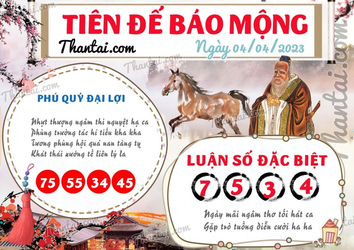 Tiên Đế Báo Mộng 20/03/2023