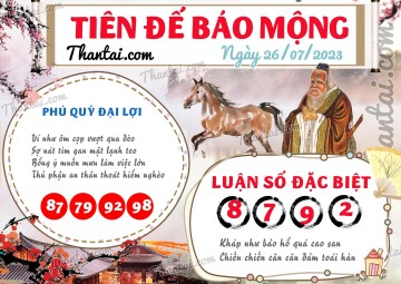 Tiên Đế Báo Mộng 26/07/2023