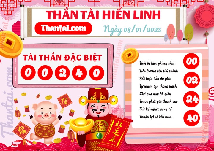 THẦN TÀI HIỂN LINH 01/01/2023