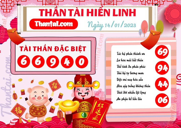 THẦN TÀI HIỂN LINH 01/01/2023