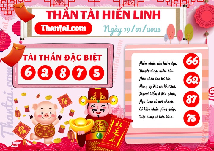THẦN TÀI HIỂN LINH 04/01/2023