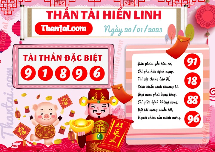 THẦN TÀI HIỂN LINH 05/01/2023