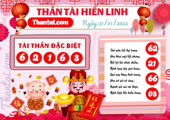 THẦN TÀI HIỂN LINH 06/01/2023