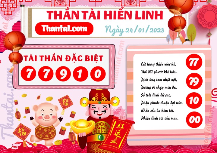 THẦN TÀI HIỂN LINH 09/01/2023