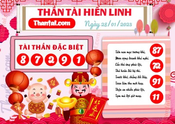 THẦN TÀI HIỂN LINH 28/01/2023