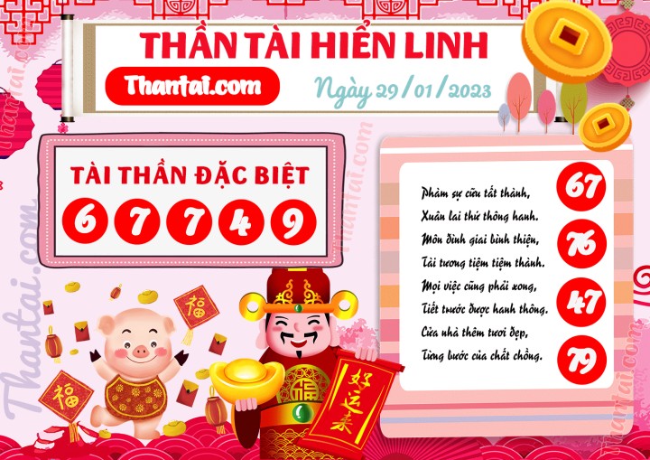 THẦN TÀI HIỂN LINH 14/01/2023