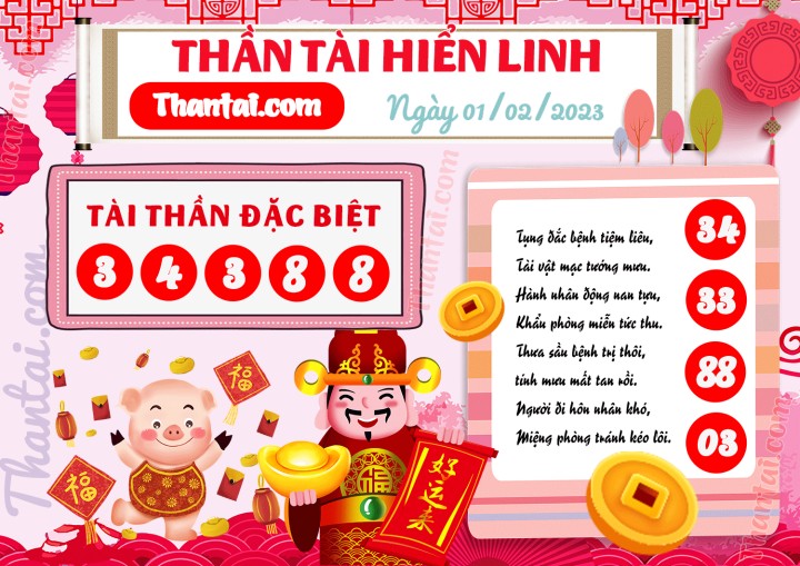 THẦN TÀI HIỂN LINH 17/01/2023