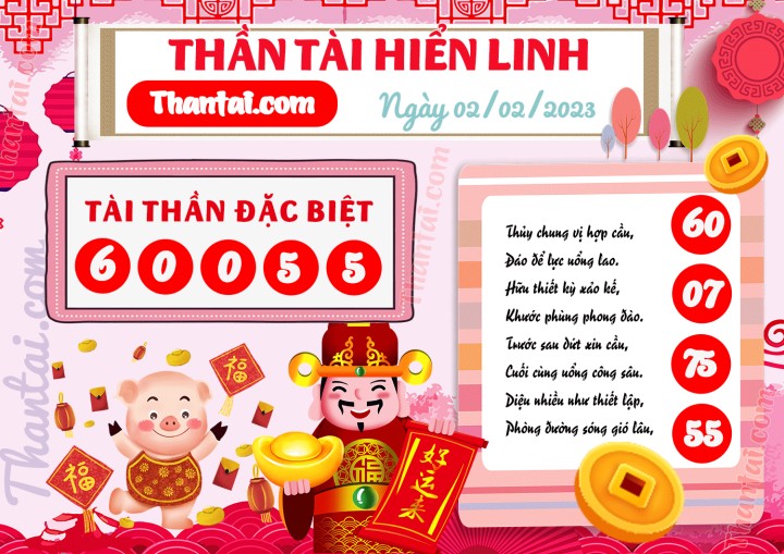 THẦN TÀI HIỂN LINH 18/01/2023