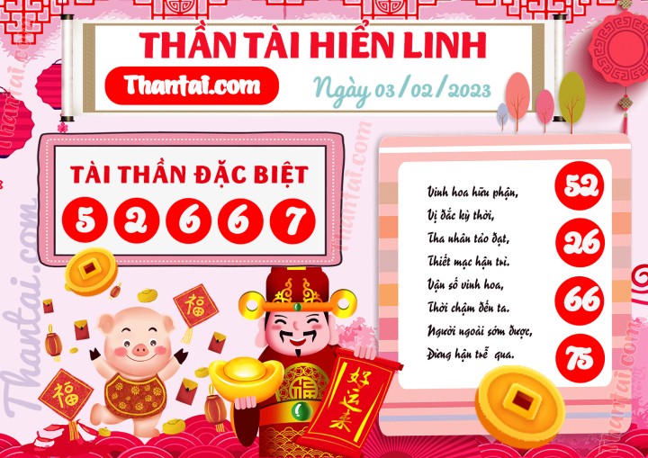 THẦN TÀI HIỂN LINH 19/01/2023