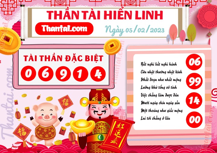 THẦN TÀI HIỂN LINH 21/01/2023