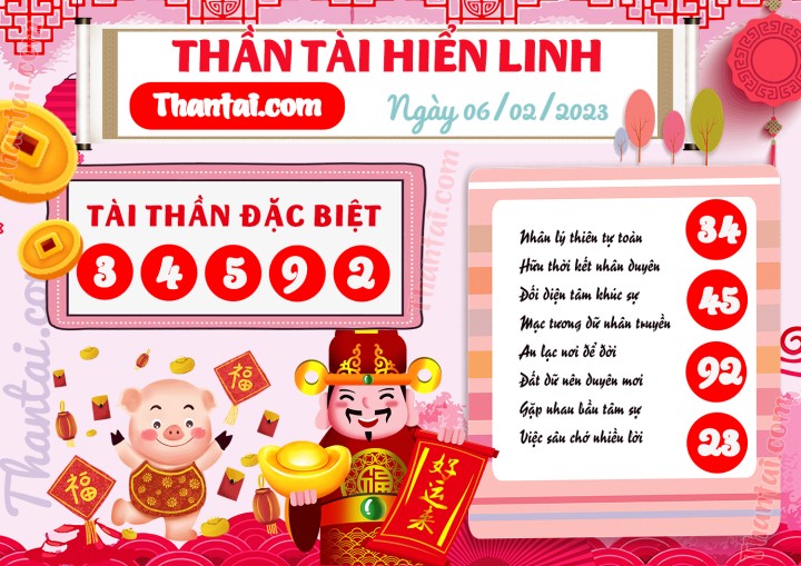 THẦN TÀI HIỂN LINH 22/01/2023