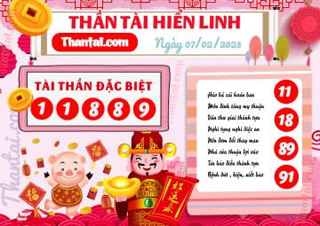 THẦN TÀI HIỂN LINH 07/02/2023