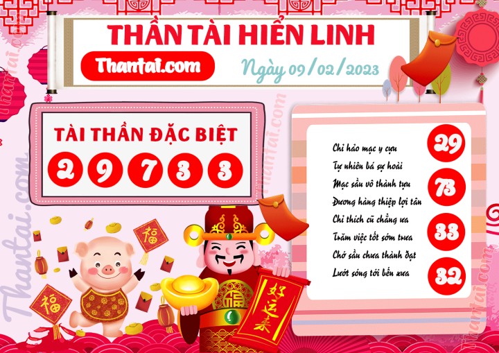 THẦN TÀI HIỂN LINH 25/01/2023