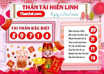 THẦN TÀI HIỂN LINH 11/02/2023