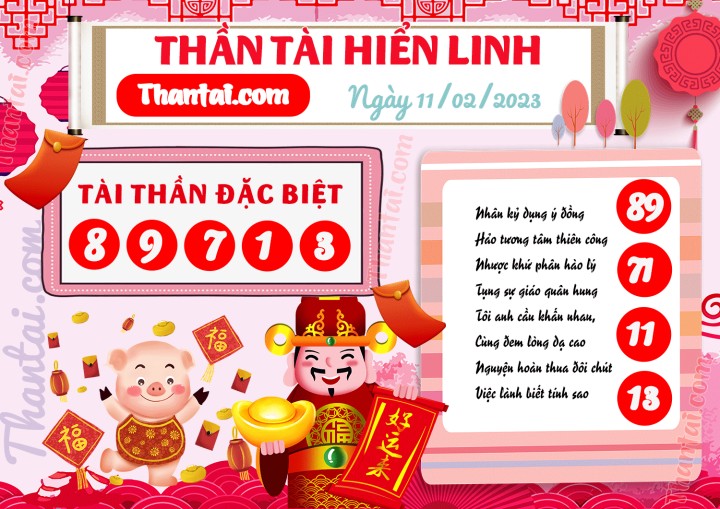 THẦN TÀI HIỂN LINH 27/01/2023