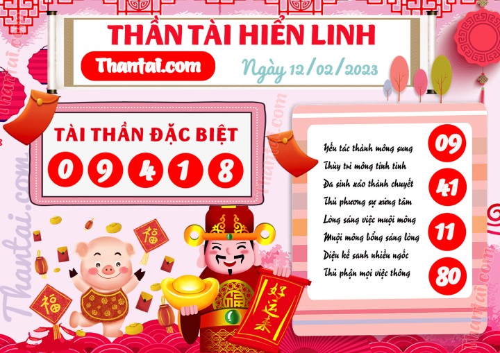 THẦN TÀI HIỂN LINH 28/01/2023
