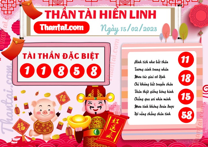THẦN TÀI HIỂN LINH 31/01/2023