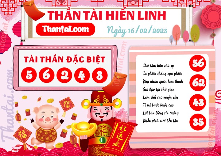 THẦN TÀI HIỂN LINH 01/02/2023