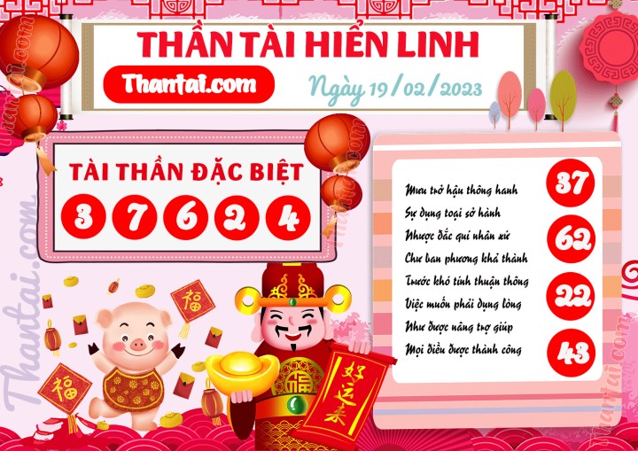 THẦN TÀI HIỂN LINH 04/02/2023