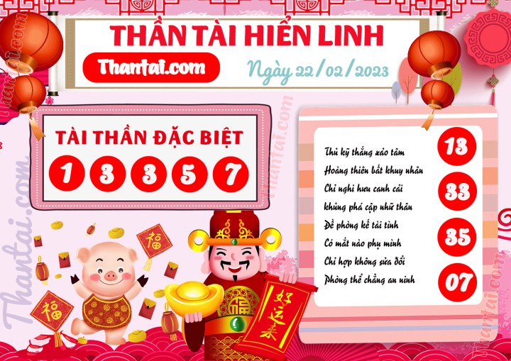 THẦN TÀI HIỂN LINH 07/02/2023