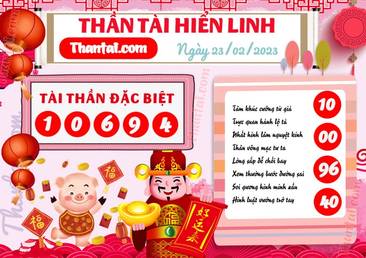 THẦN TÀI HIỂN LINH 08/02/2023