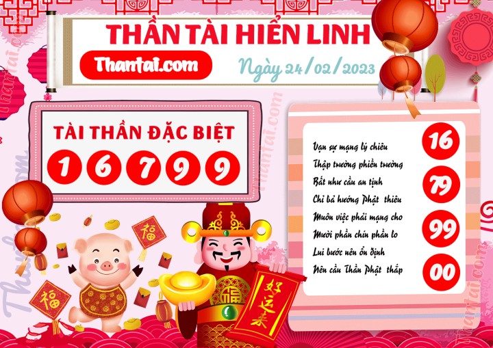 THẦN TÀI HIỂN LINH 09/02/2023