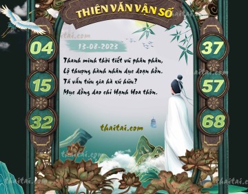 THIÊN VĂN VẬN SỐ 13/08/2023