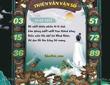 THIÊN VĂN VẬN SỐ 16/08/2023
