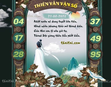 THIÊN VĂN VẬN SỐ 21/08/2023