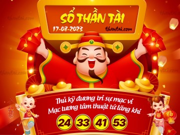 SỔ THẦN TÀI 17/08/2023